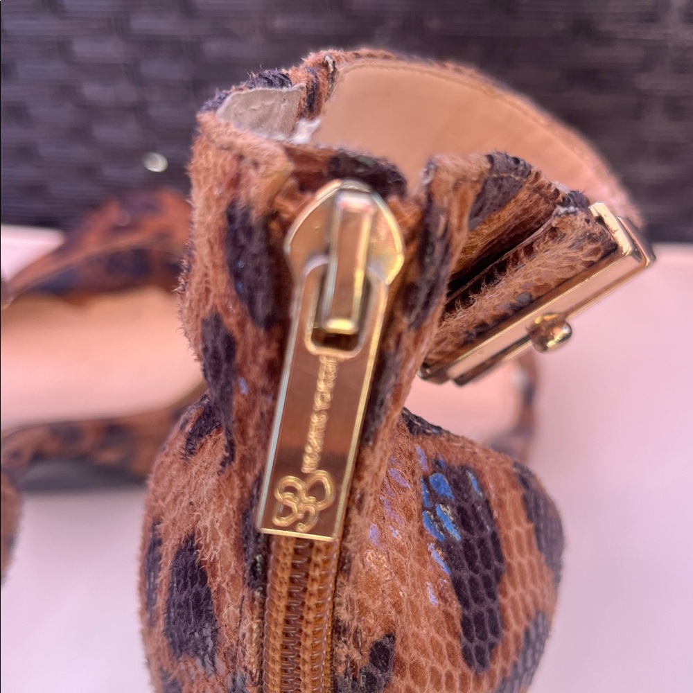 JESSICA SIMPSON Sexy Brown Leopard Print Women's Heels - Picture 11 of 11